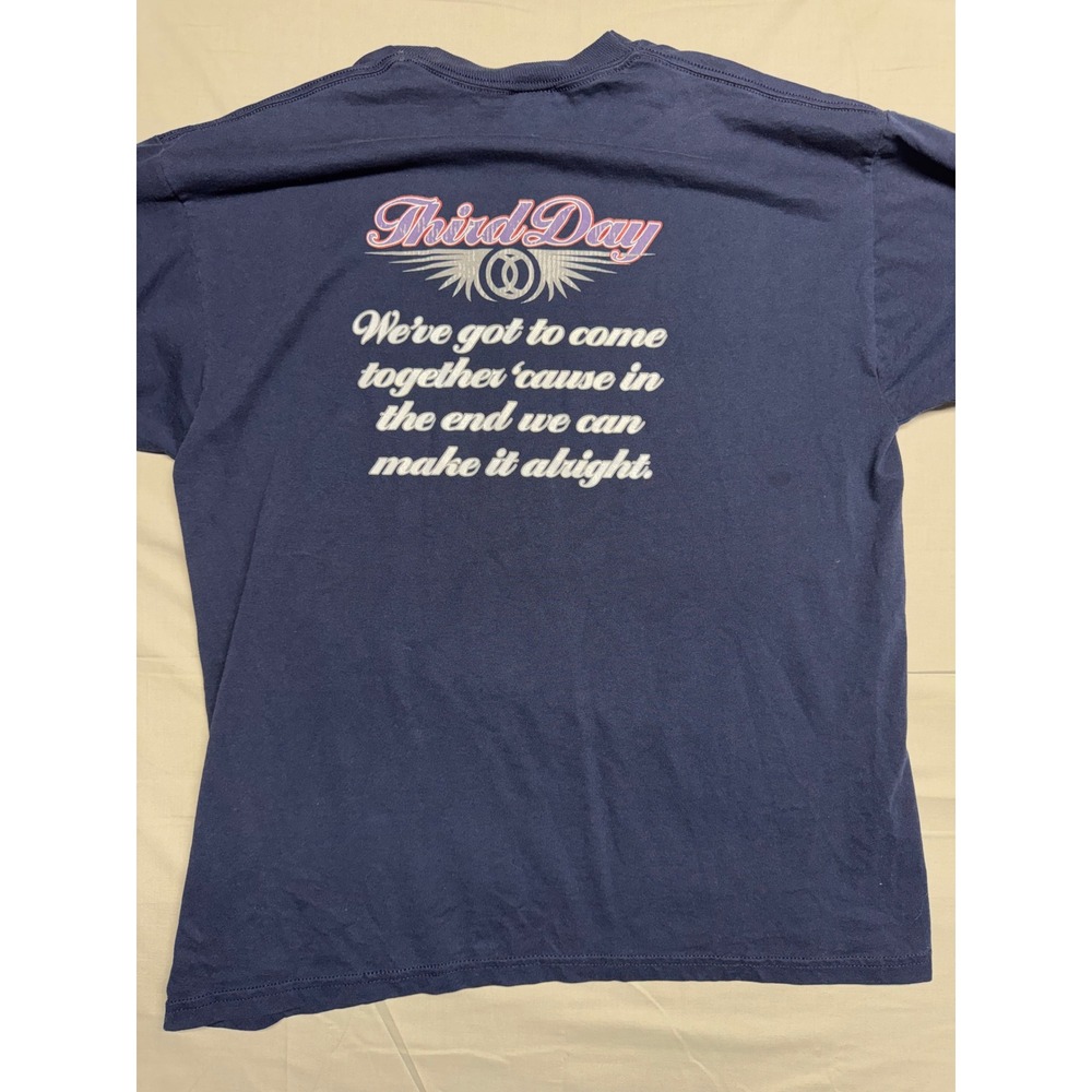 Third Day Come Together Band T-Shirt XL Navy Blue Jerzees Vintage Graphic Tee - Picture 5 of 7